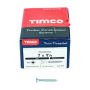 TIMCO Screws TIMCO Twin-Threaded Countersunk Silver Woodscrews