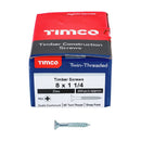 TIMCO Screws TIMCO Twin-Threaded Countersunk Silver Woodscrews
