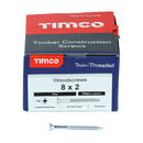 TIMCO Screws TIMCO Twin-Threaded Countersunk Silver Woodscrews