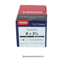 TIMCO Screws TIMCO Twin-Threaded Countersunk Silver Woodscrews