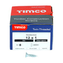 TIMCO Screws TIMCO Twin-Threaded Countersunk Silver Woodscrews