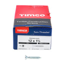 TIMCO Screws TIMCO Twin-Threaded Countersunk Silver Woodscrews