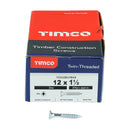 TIMCO Screws TIMCO Twin-Threaded Countersunk Silver Woodscrews