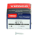 TIMCO Screws TIMCO Twin-Threaded Countersunk Silver Woodscrews