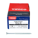 TIMCO Screws TIMCO Twin-Threaded Countersunk Silver Woodscrews