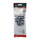 TIMCO Screws TIMCO Two Piece Screw Caps Chrome - To fit 3.5 to 4.2 Screw