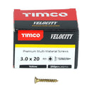 TIMCO Screws TIMCO Velocity Premium Multi-Use Countersunk Gold Woodscrews