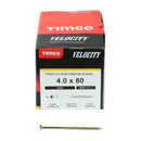TIMCO Screws TIMCO Velocity Premium Multi-Use Countersunk Gold Woodscrews