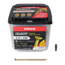 TIMCO Screws TIMCO Velocity Premium Multi-Use Countersunk Gold Woodscrews