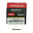 TIMCO Screws TIMCO Velocity Premium Multi-Use Countersunk Gold Woodscrews