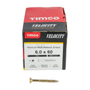 TIMCO Screws TIMCO Velocity Premium Multi-Use Countersunk Gold Woodscrews