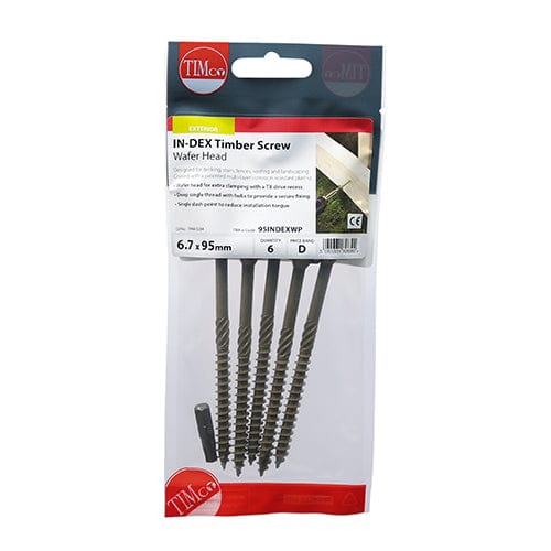 TIMCO Screws TIMCO Wafer Head Exterior Green Timber Screws