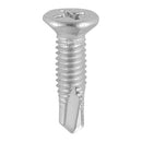 TIMCO Screws TIMCO Window Fabrication Screws Countersunk Facet PH Metric Thread Self-Drilling Point Martensitic Stainless Steel & Silver Organic - M4 x 16