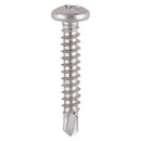 TIMCO Screws TIMCO Window Fabrication Screws Pan PH Self-Tapping Self-Drilling Point Martensitic Stainless Steel & Silver Organic