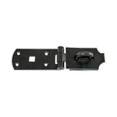 TIMCO Security & Ironmongery 10" / Plain Bag TIMCO Heavy Duty Hasp & Staple Secure Bolt On Black
