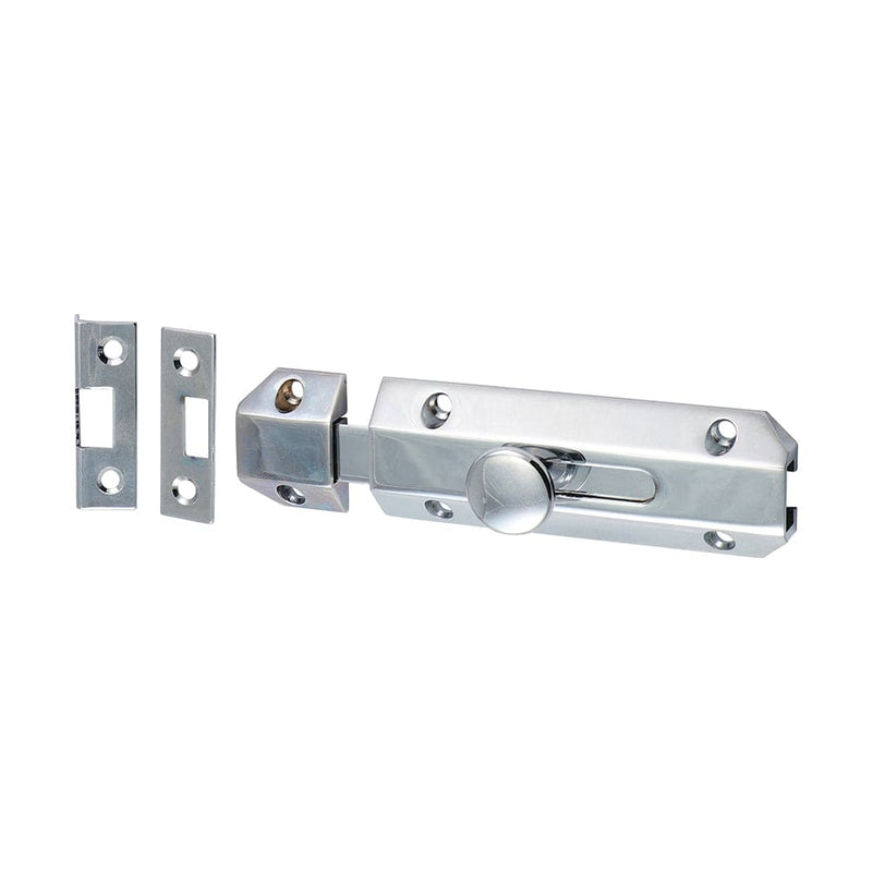 TIMCO Security & Ironmongery 100 x 35mm TIMCO Architectural Flat Section Bolt Polished Chrome