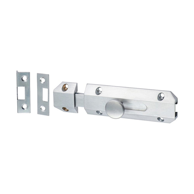 TIMCO Security & Ironmongery 100 x 35mm TIMCO Architectural Flat Section Bolt Satin Chrome