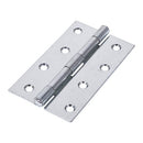 TIMCO Security & Ironmongery 100 x 58 TIMCO Uncranked Butt Hinges (5050) Steel Silver