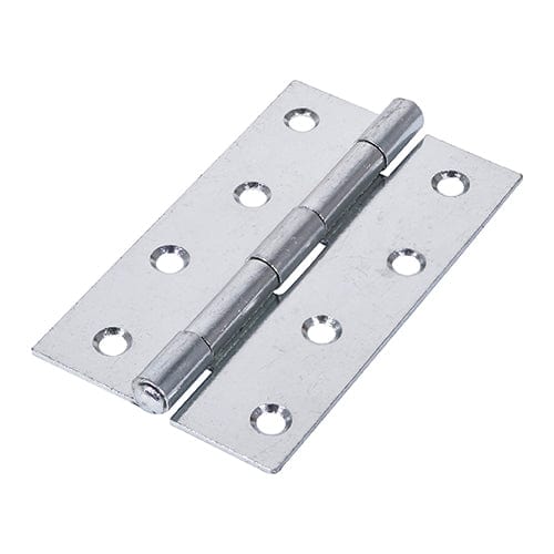 TIMCO Security & Ironmongery 100 x 58 TIMCO Uncranked Butt Hinges (5050) Steel Silver