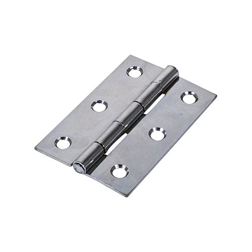 TIMCO Security & Ironmongery 100 x 70 TIMCO Butt Hinges Fixed Pin (1838) Steel Polished Chrome