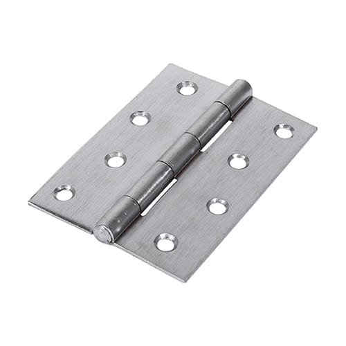 TIMCO Security & Ironmongery 100 x 70 TIMCO Butt Hinges Fixed Pin (1838) Steel Satin Chrome
