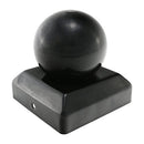 TIMCO Security & Ironmongery 100mm TIMCO Ball Fence Post Cap Epoxy Black