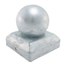 TIMCO Security & Ironmongery 100mm TIMCO Ball Fence Post Cap Zinc