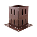 TIMCO Security & Ironmongery 100mm TIMCO Bolt Down Post Support Quick Fit Oxide Red