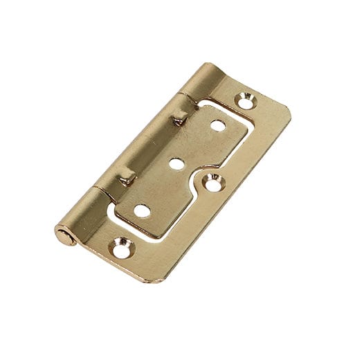 TIMCO Security & Ironmongery 101 x 66 TIMCO Hurlinge Hinges Fixed Pin (104) Steel Electro Brass