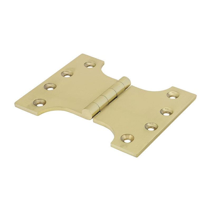 TIMCO Security & Ironmongery 102 x 125 TIMCO Parliament Brass Hinges Polished Brass