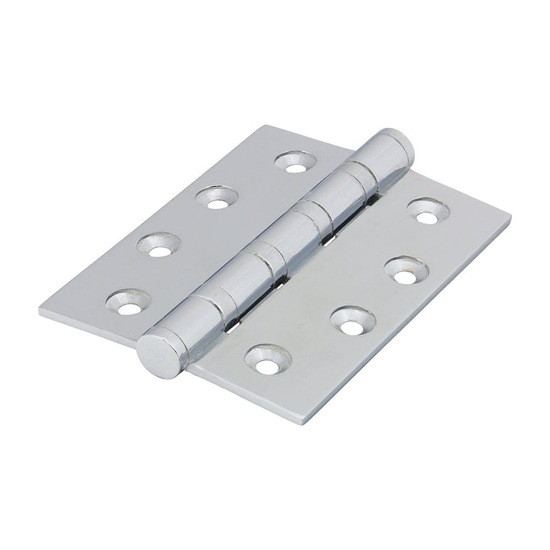 TIMCO Security & Ironmongery 102 x 76 TIMCO Performance Ball Race Button Tip Brass Hinges Polished Chrome
