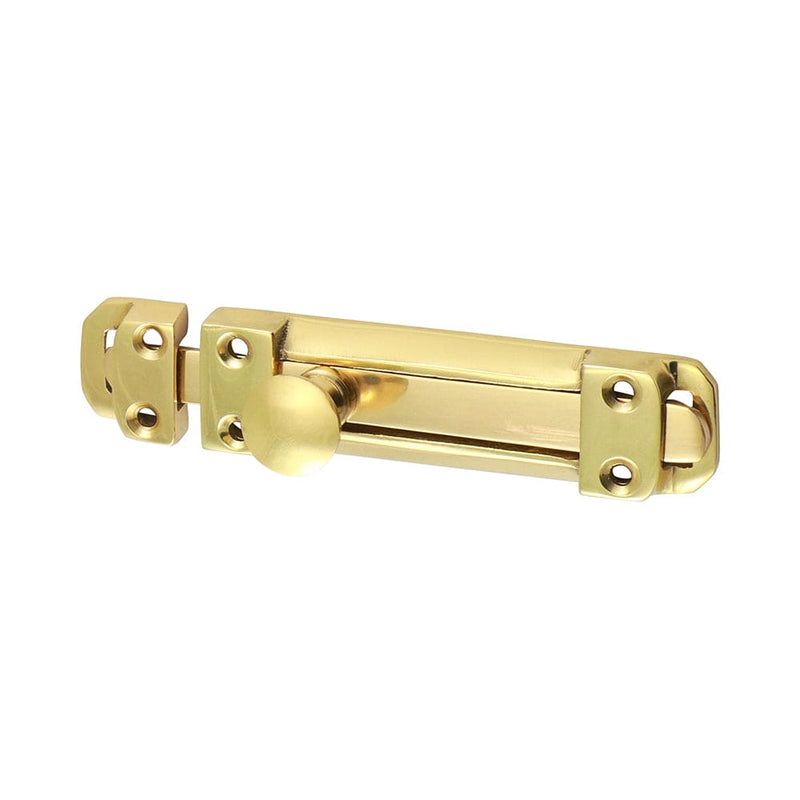 TIMCO Security & Ironmongery 110 x 25mm TIMCO Contract Flat Section Bolt Polished Brass