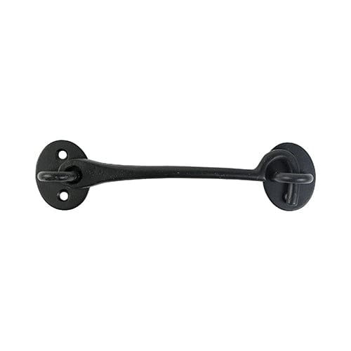 TIMCO Security & Ironmongery 12" / Plain Bag TIMCO Cabin Hooks Black