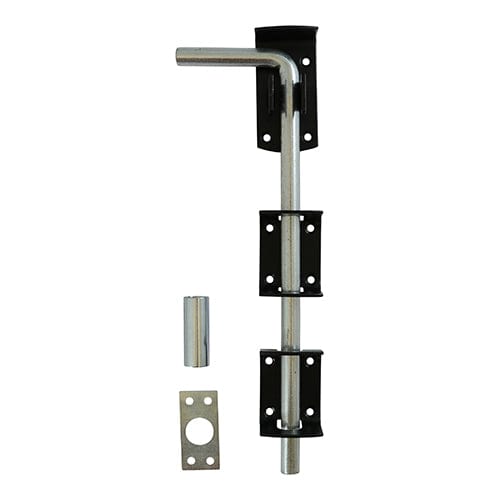 TIMCO Security & Ironmongery 12" / TIMbag TIMCO Garage Drop Down Bolt Black