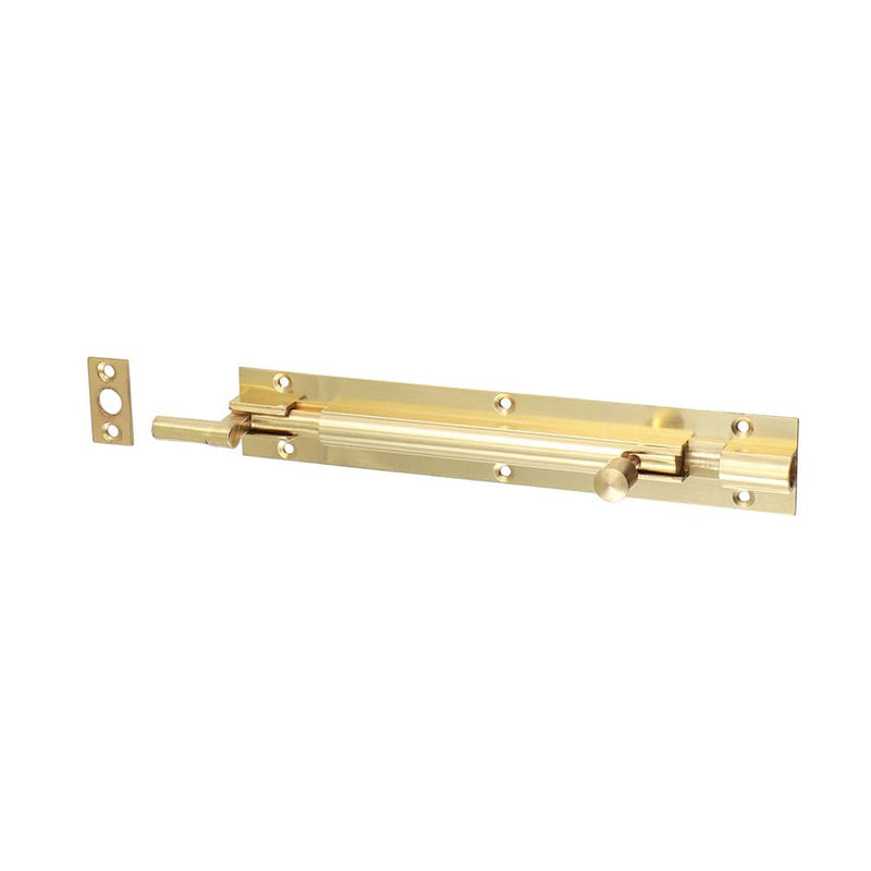 TIMCO Security & Ironmongery 150 x 25mm TIMCO Necked Barrel Bolt Polished Brass