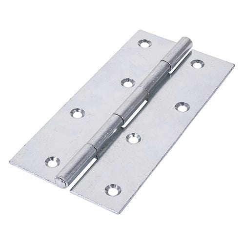 TIMCO Security & Ironmongery 150 x 75 TIMCO Uncranked Butt Hinges (5050) Steel Silver