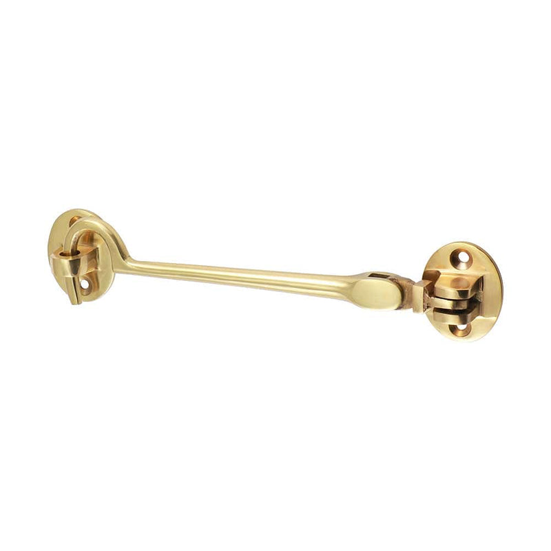 TIMCO Security & Ironmongery 150mm TIMCO Cabin Hook Polished Brass