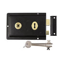 TIMCO Security & Ironmongery 156 x 106mm / TIMbag TIMCO Rim Sash Lock Fluted Black