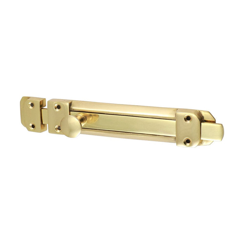 TIMCO Security & Ironmongery 210 x 35mm TIMCO Contract Flat Section Bolt Polished Brass