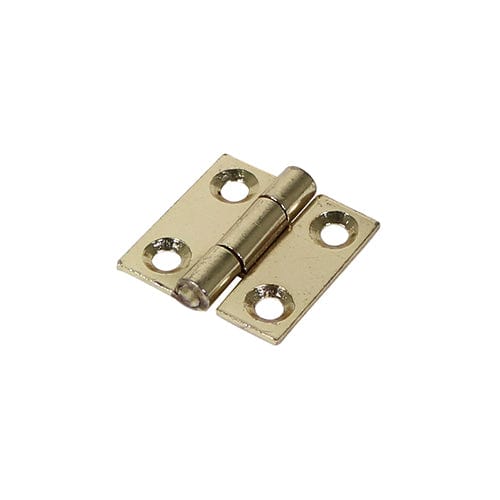TIMCO Security & Ironmongery 25 x 25 TIMCO Butt Hinges Fixed Pin (1838) Steel Electro Brass