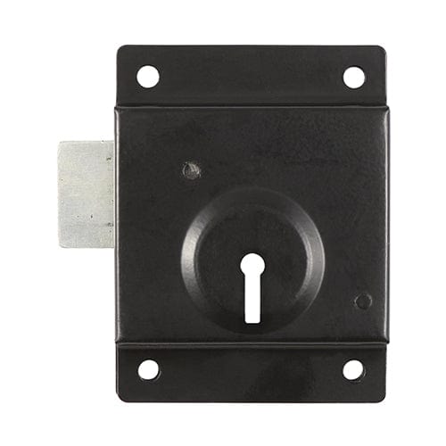 TIMCO Security & Ironmongery 3" / Plain Bag TIMCO Press Lock Black