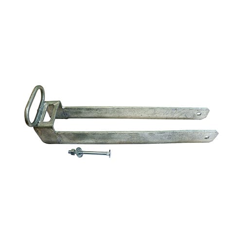 TIMCO Security & Ironmongery 350mm TIMCO Throw-Over Gate Loop With Lifting Handle Hot Dipped Galvanised