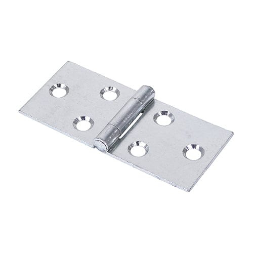 TIMCO Security & Ironmongery 38 x 87 TIMCO Backflap Hinges Uncranked Knuckle (404) Steel Silver