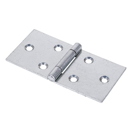 TIMCO Security & Ironmongery 50 x 106 TIMCO Backflap Hinges Uncranked Knuckle (404) Steel Silver