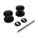 TIMCO Security & Ironmongery 50mm / Plain Bag TIMCO Plastic Rim / Mortice Knob Set Black