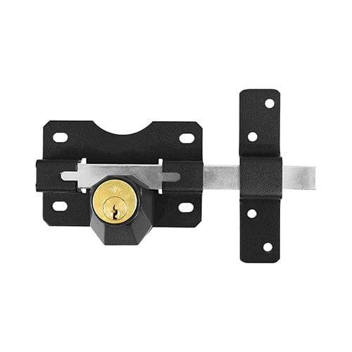 TIMCO Security & Ironmongery 50mm TIMCO Throw Locks Double Black