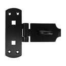TIMCO Security & Ironmongery 6" / Plain Bag TIMCO Heavy Duty Vertical Pattern Hasp & Staple Bolt On Black