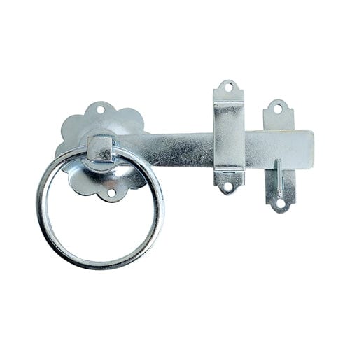 TIMCO Security & Ironmongery 6" / TIMbag TIMCO Ring Gate Latch Plain Silver