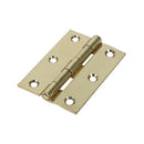 TIMCO Security & Ironmongery 63 x 44 TIMCO Butt Hinges Fixed Pin (1838) Steel Electro Brass