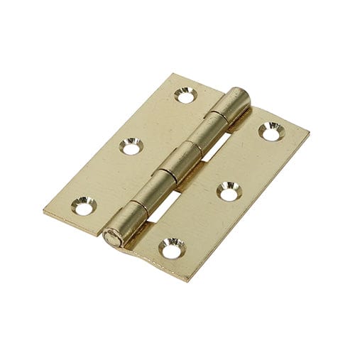 TIMCO Security & Ironmongery 63 x 44 TIMCO Butt Hinges Fixed Pin (1838) Steel Electro Brass